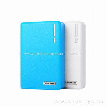 10,000mAh Portable Battery Charger with Double-USB, 5V/900mA Input, with Lithium Electric Core